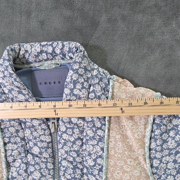 Blank NYC Floral Puff Light Jacket - Blue, Pink, and Gray Size XS - Picture 9 of 15